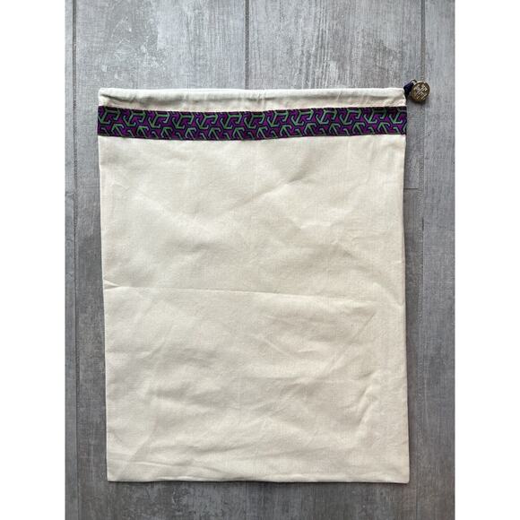 Tory Burch Drawstring Cover Dust Bag W/ Logo Charm New Shoes Handbags Travel - Picture 1 of 6